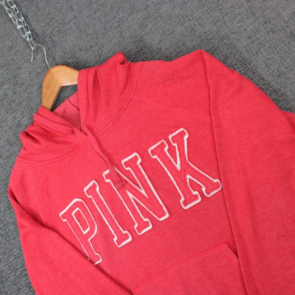 PINK Victoria's Secret Heathered Logo Pullover Hoodie